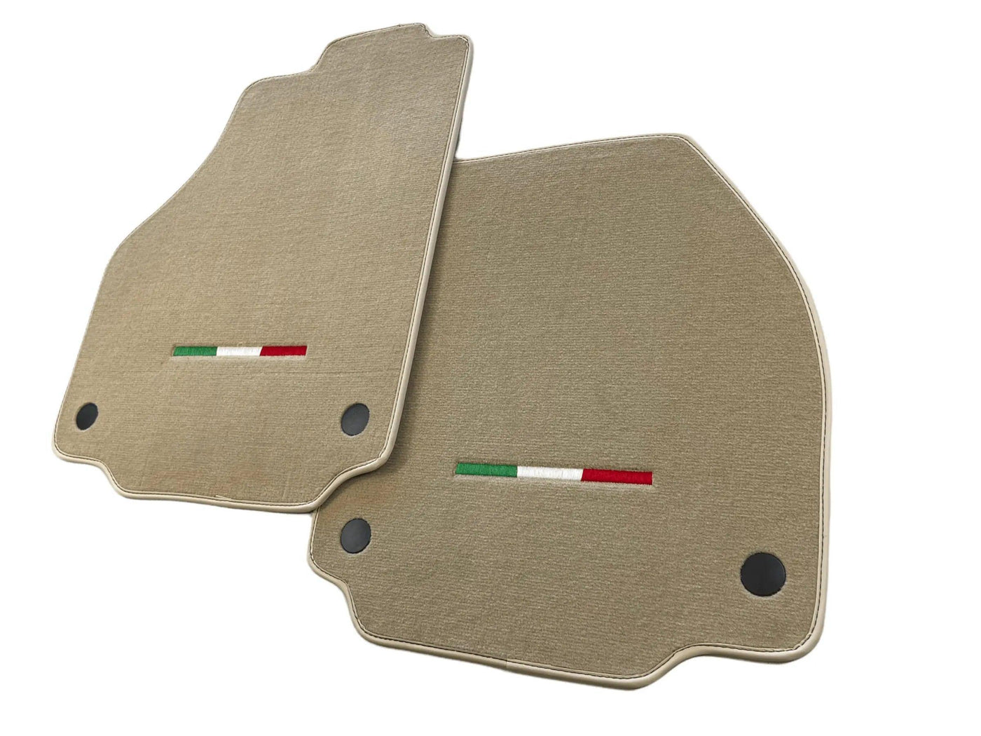 Floor Mats For Ferrari 488 Pista Spider (2019-2021) Beige Autowin Brand Italian Edition - AutoWin