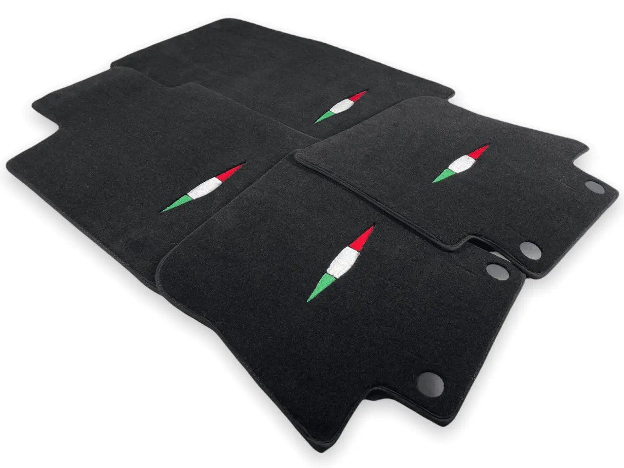 Floor Mats For Maserati GranCabrio Sport (2011-2019) Black IT Edition - AutoWin