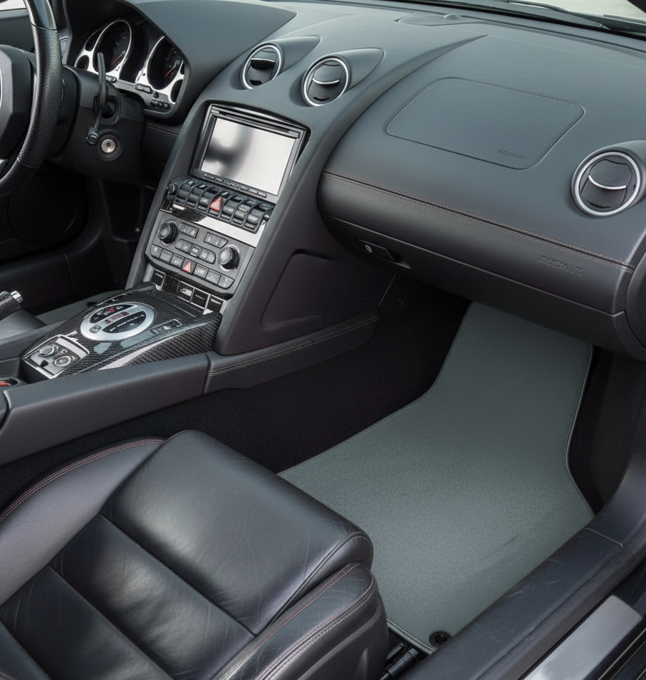 Custom Floor Mats for Lamborghini Gallardo Gray Color