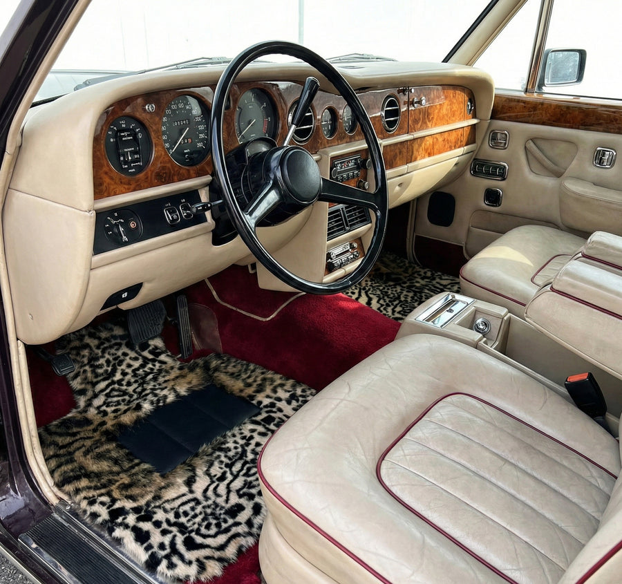 Tapetes de carro em pele de leopardo para Rolls-Royce Shadow (1965-1977)