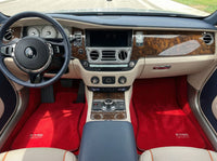 Tapetes Automotivos Para Rolls Royce Dawn Rr6 2016-2023 Vermelhos Design Er56