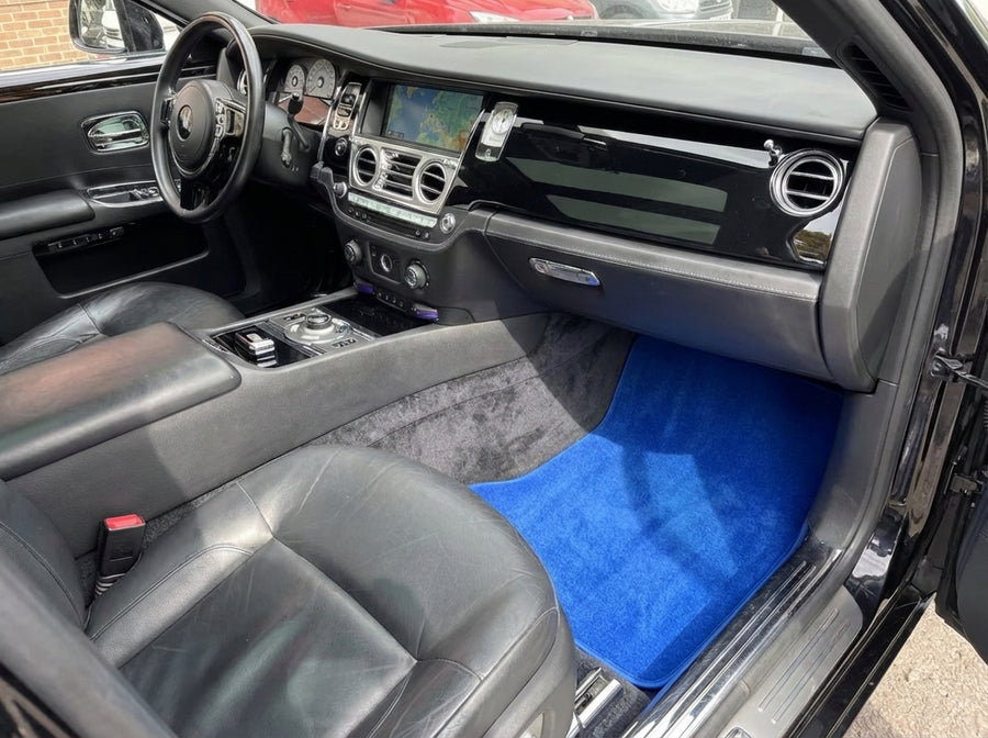 Tapetes Automotivos Para Rolls Royce Ghost Série I (2010–2020) Azuis