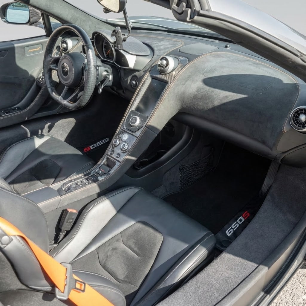 Blue Floor Mats For McLaren 650S Tailored - AutoWin.EU