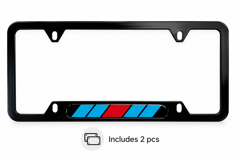 Suporte de Placa de Número Padrão EUA Azul