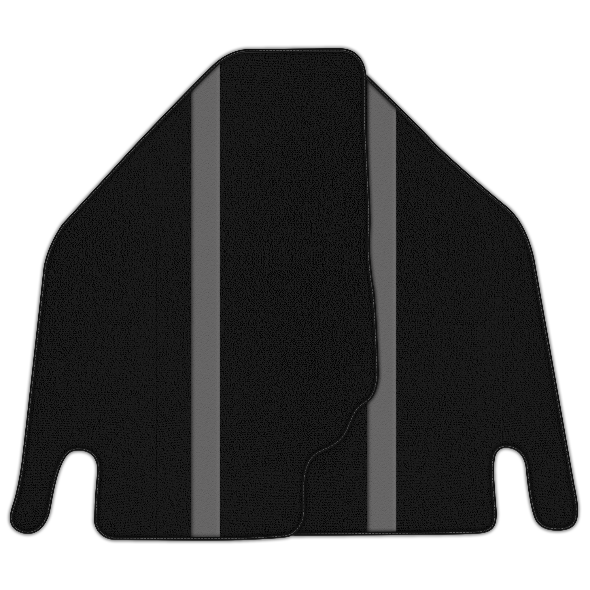 Custom Black Floor Mats with Leather for Lamborghini Aventador SV