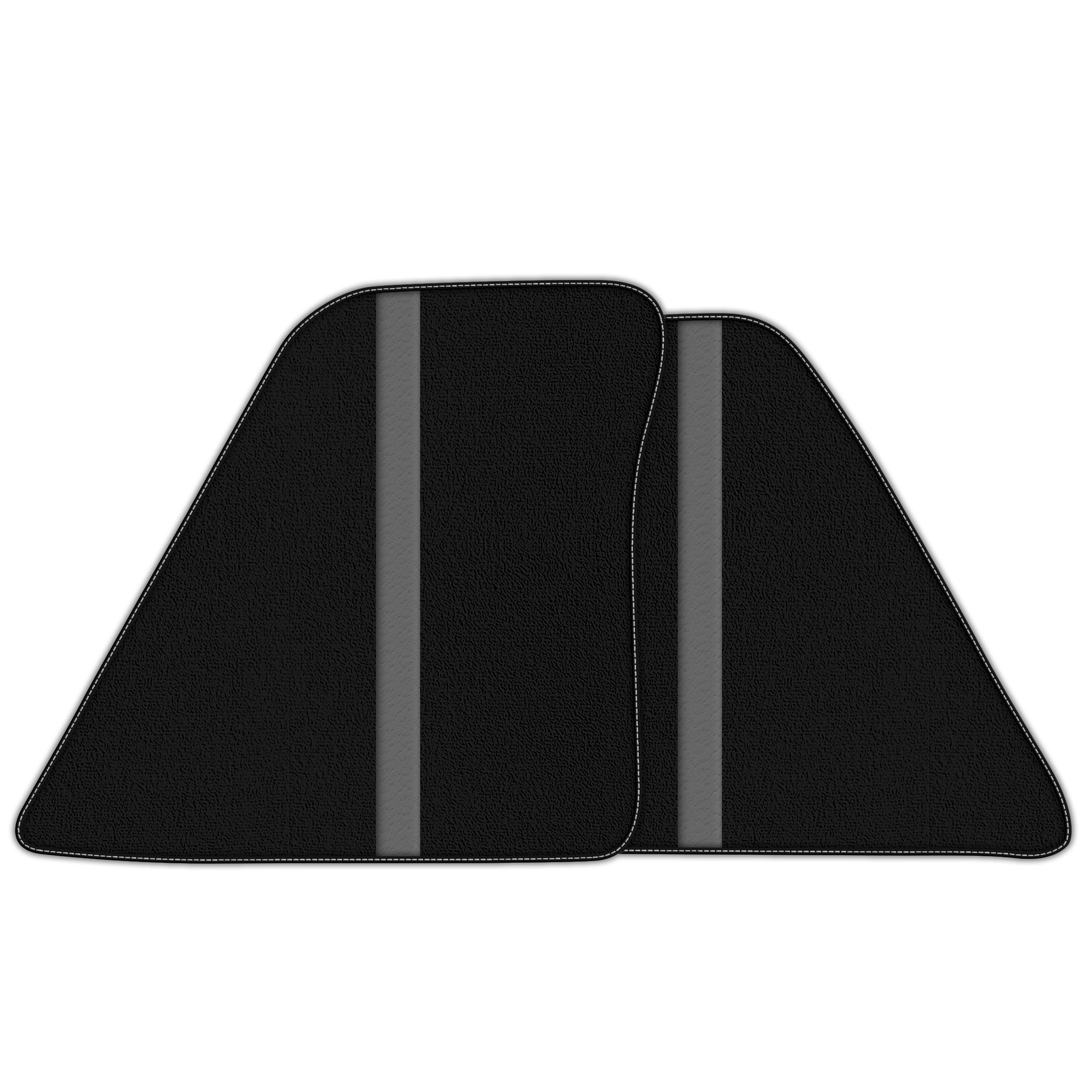 Premium Leather-Lined Black Floor Mats for Ferrari 296 GTB (2022-2025)