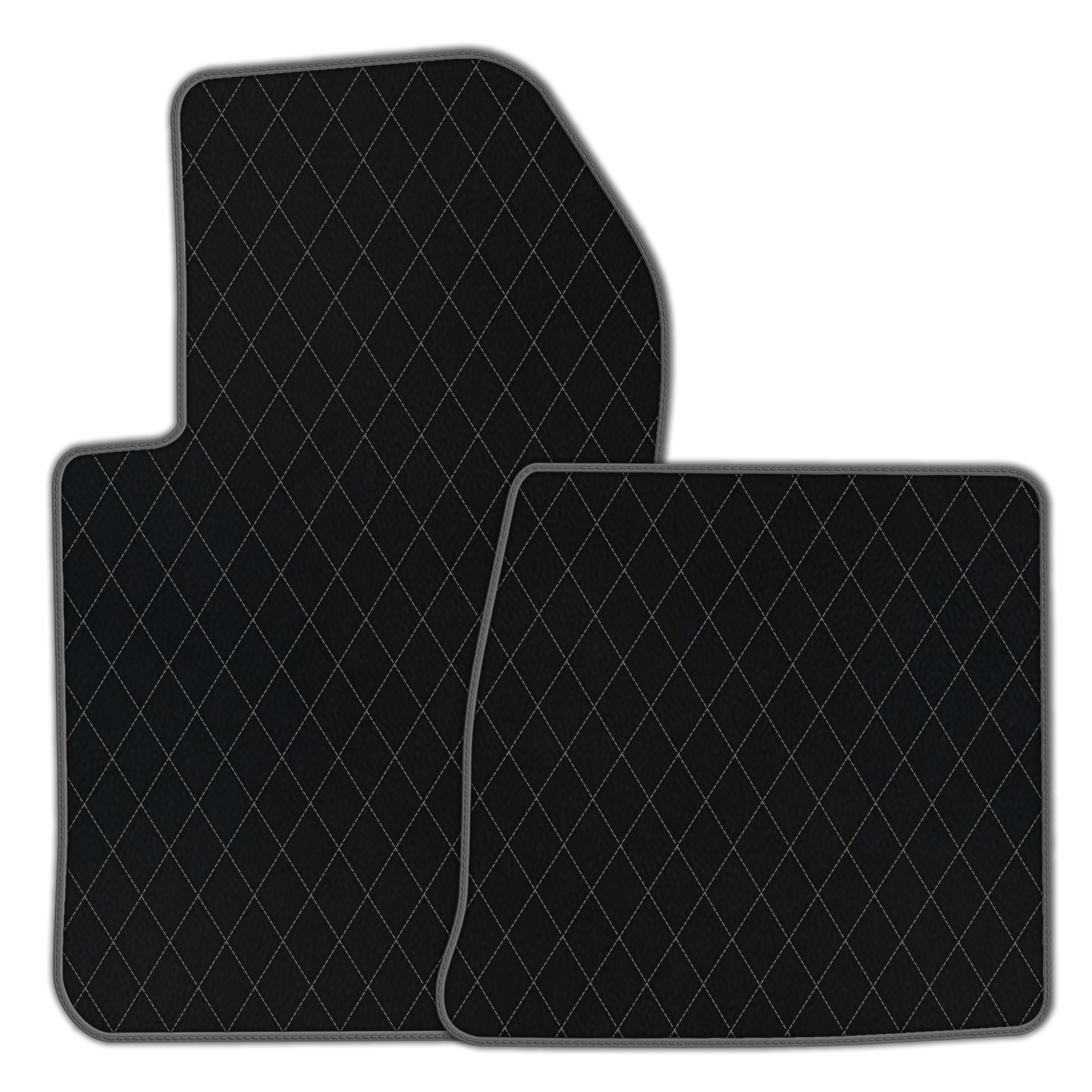 Custom Black Leather Floor Mats for Ferrari 599 Coupe (2006-2012)