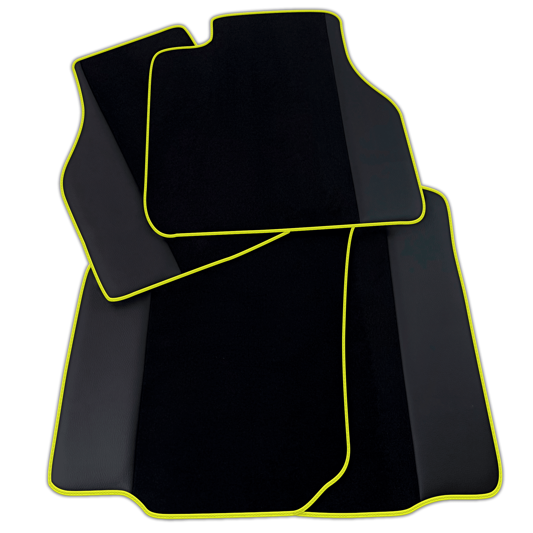 Customizable Black Floor Mats for Bentley Flying Spur 2013-2019 with Leather