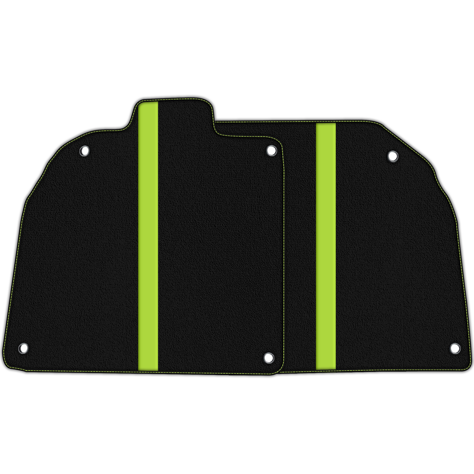 Custom Black Floor Mats with Leather for Lamborghini Sian