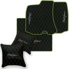 Custom Black Leather Floor Mats for Ferrari 812 Superfast (2018-2023)