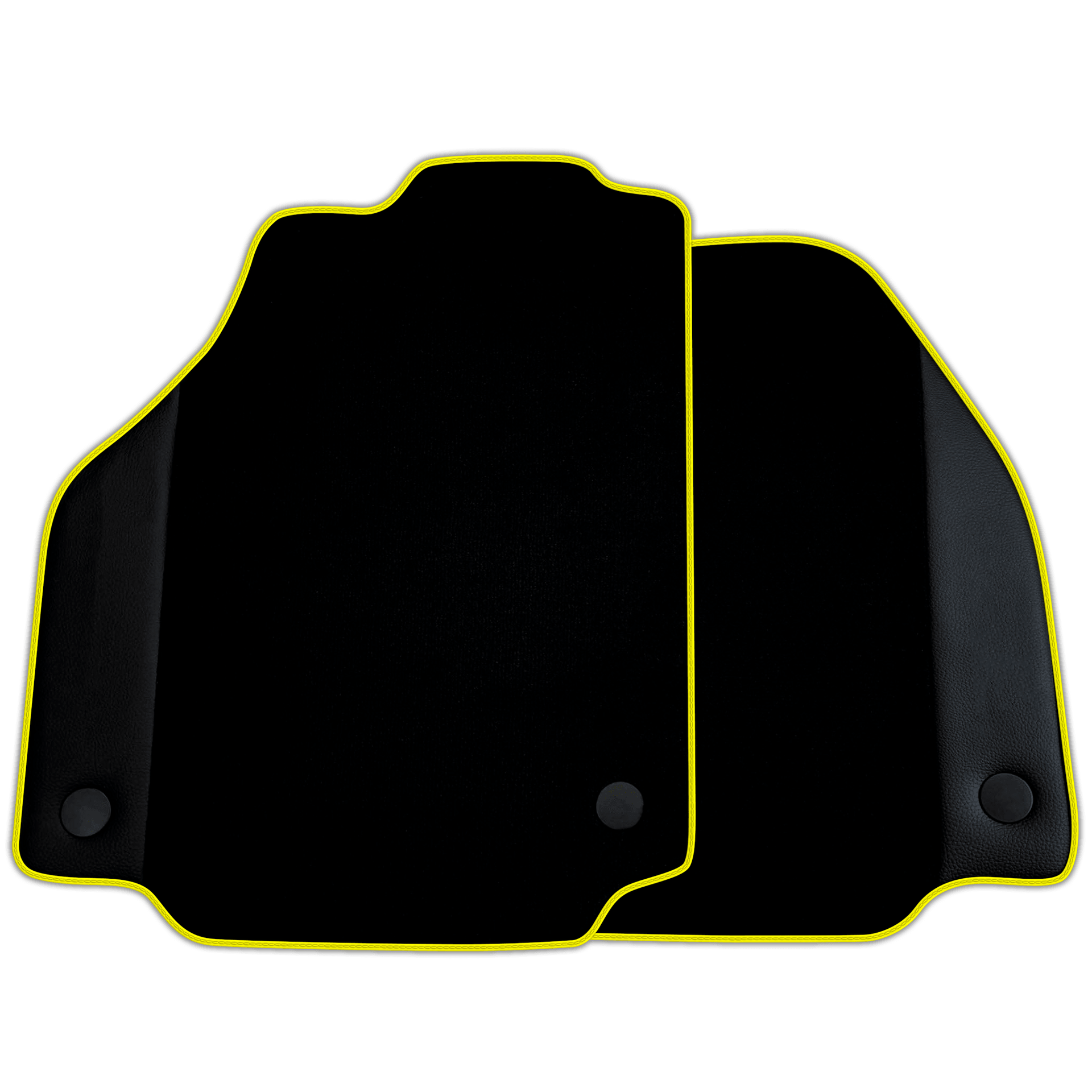 Custom Black Floor Mats for Ferrari 488 GTB (2016-2022) with Leather | Various Trim Colors