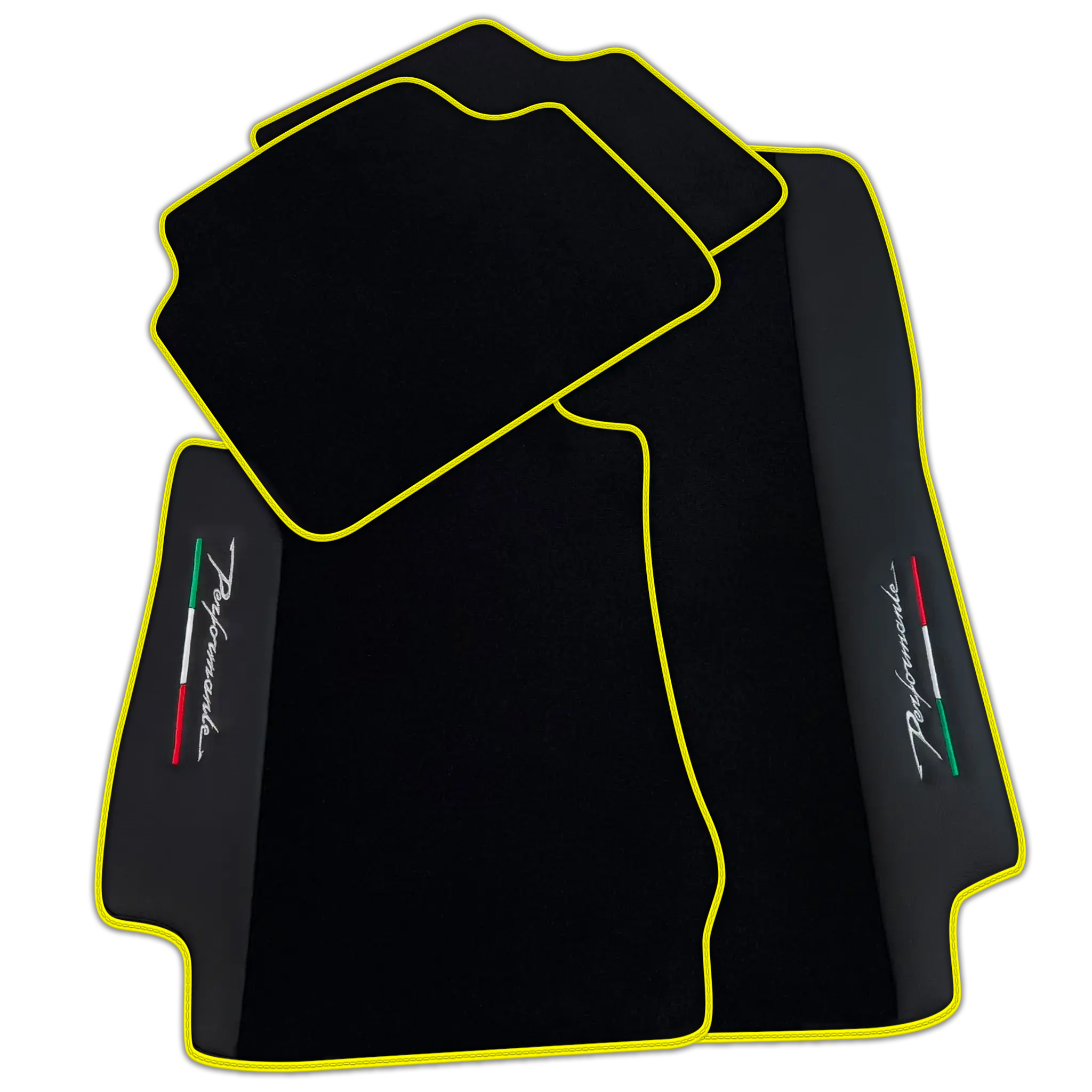 Black Floor Mats for Alfa Romeo Giulia (2016-2024) All Wheel Drive | Performante