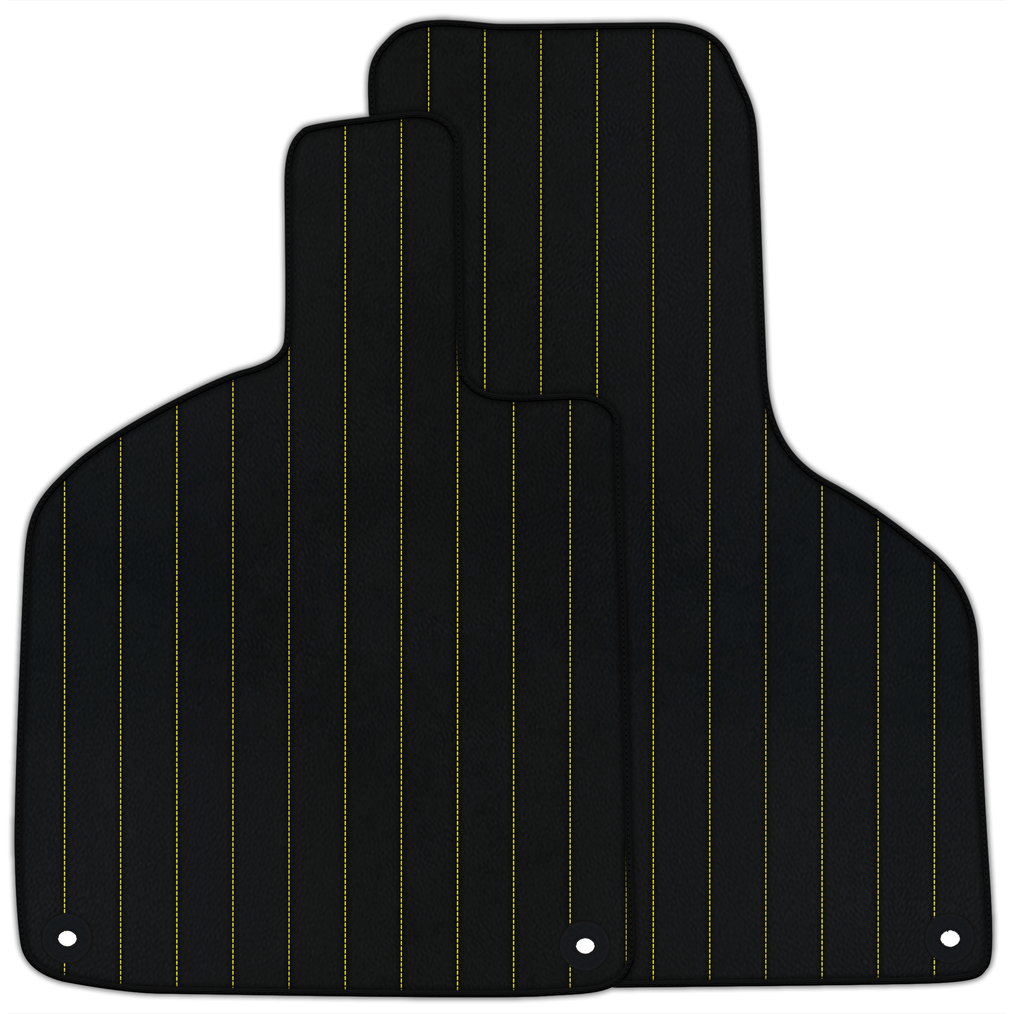 Customizable Leather Floor Mats with Line Pattern for Lamborghini Huracan EVO (2019-2024)