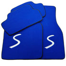 Blue Floor Mats for Mini Cooper / One Electric (2020-2023) - AutoWin