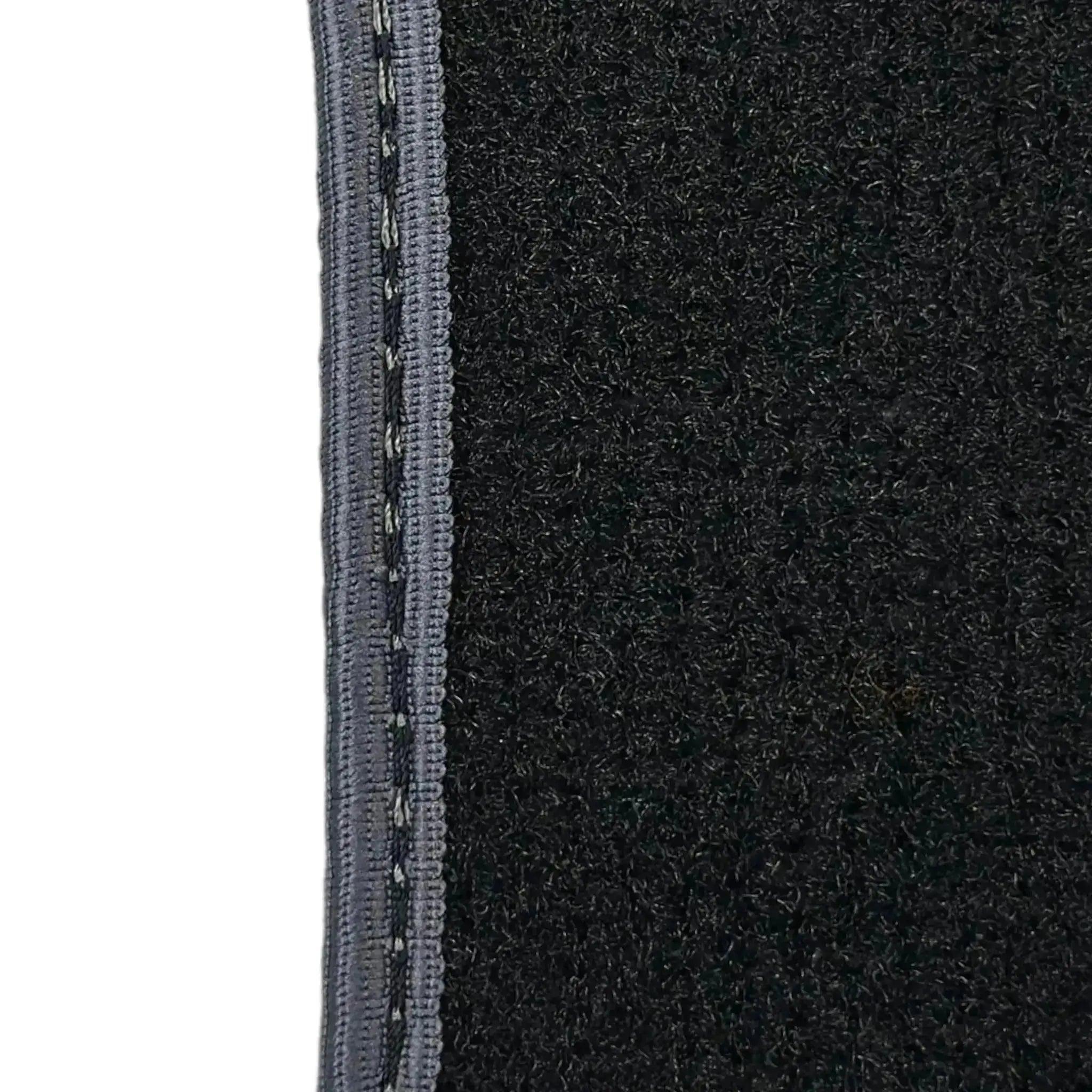 Black Floor Mats for Mini Cooper / One F56 3-Doors (2014-2023) with Gray Trim - AutoWin