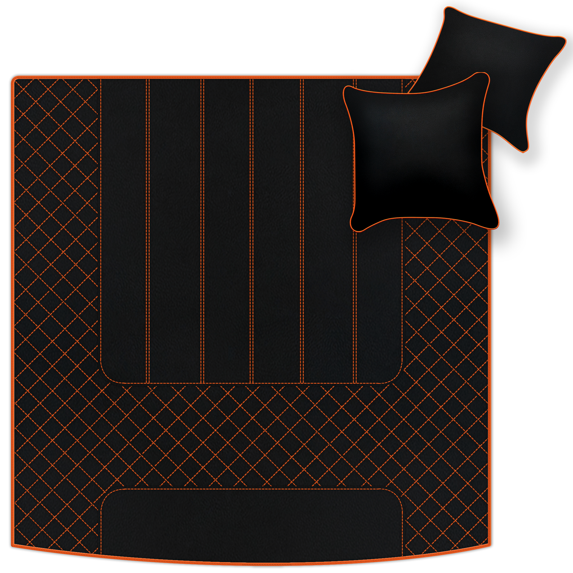 Customizable Leather Trunk Floor Mats with AW1 Pattern for Bentley Red Label RL (1998-2009) - AutoWin