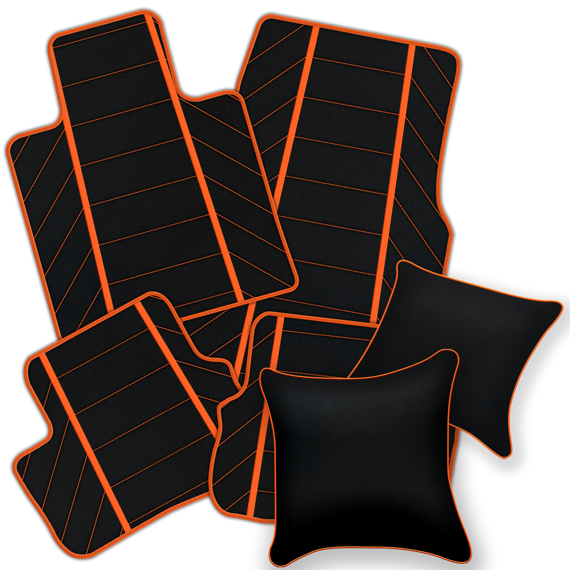 Luxury Black Leather Floor Mats for Rolls Royce Dawn 2016-2023