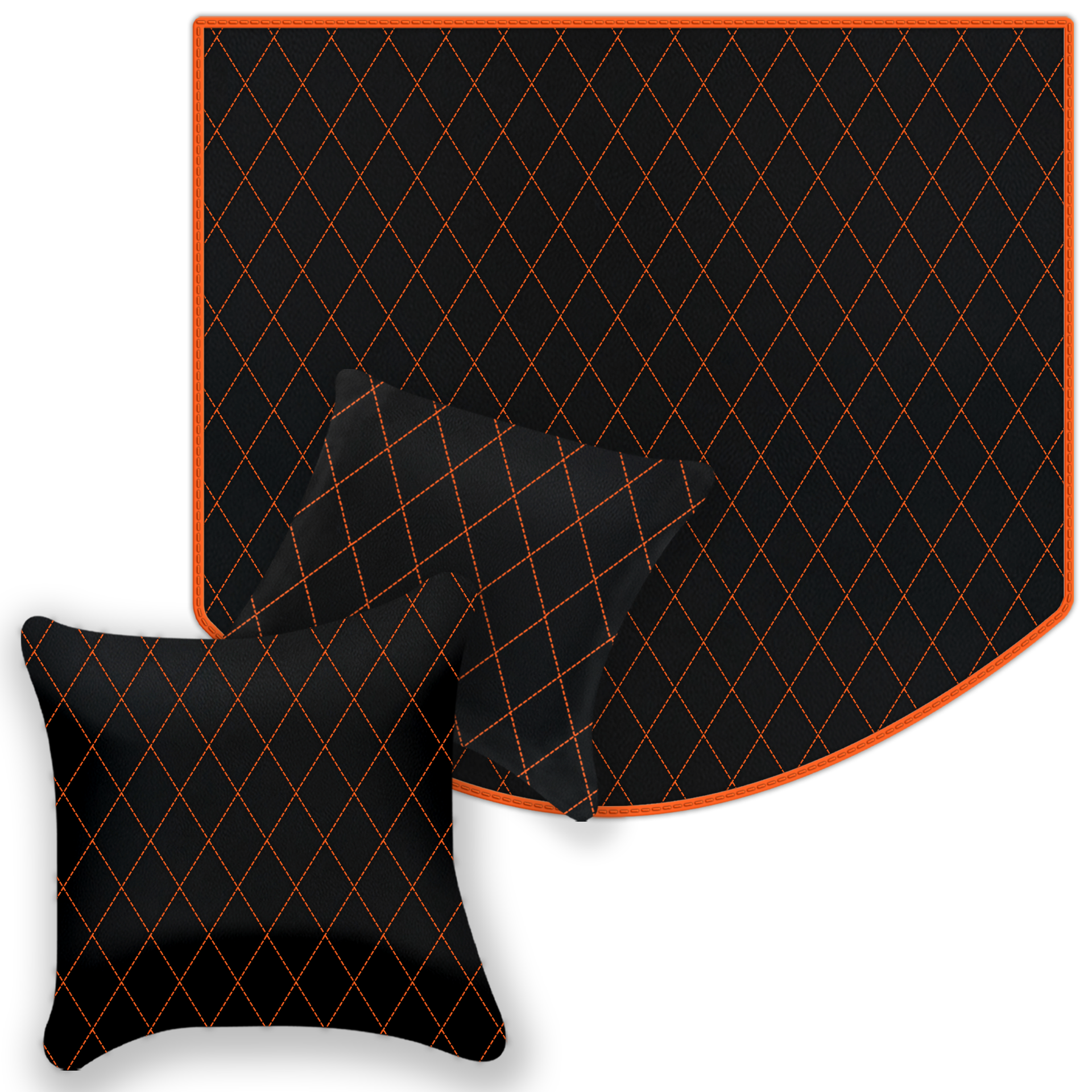 Premium Black Leather Floor Mats for Ferrari Mondial (1983-1993)