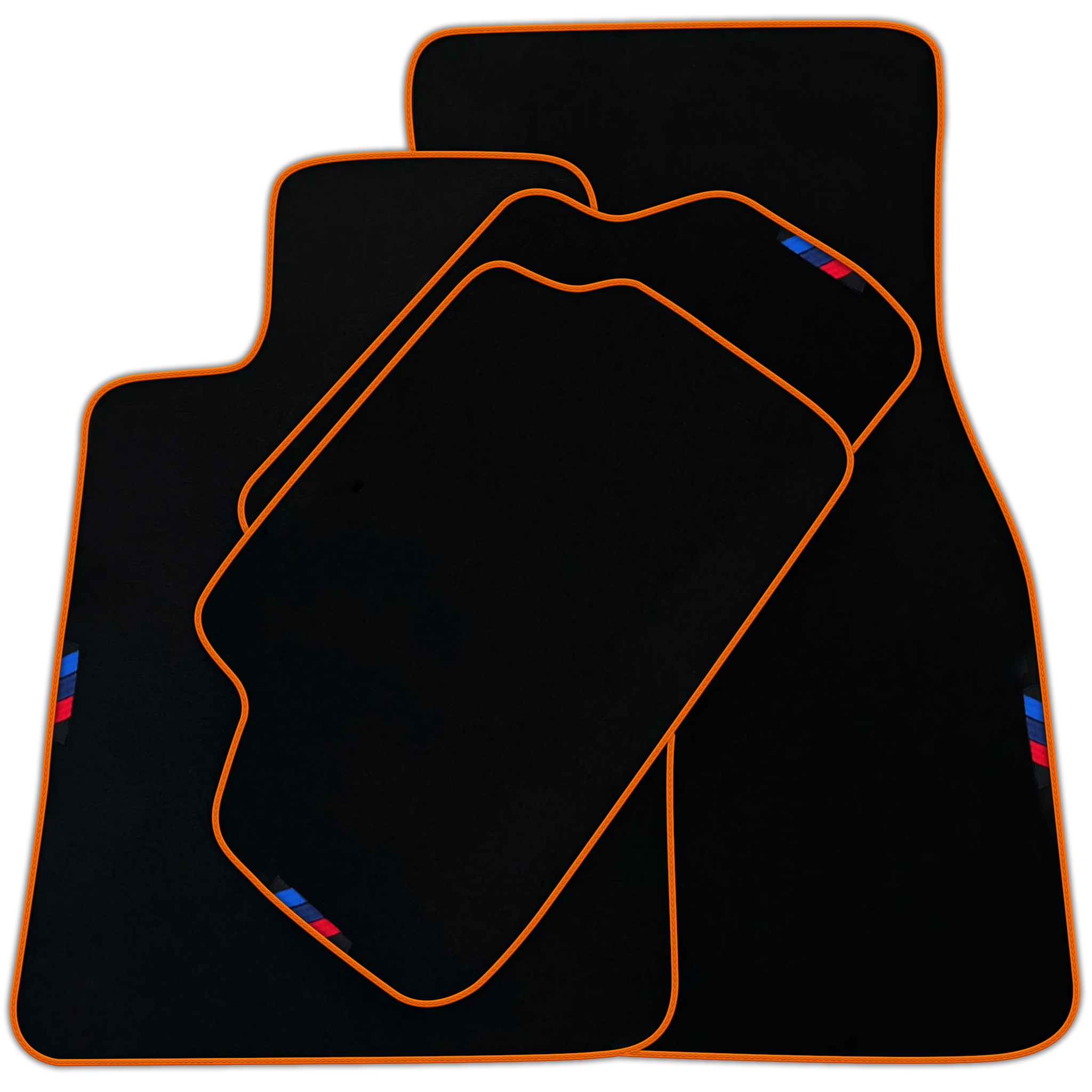 Black Floor Mats For BMW 5 Series F11 | Green Trim | Various Trim Colors