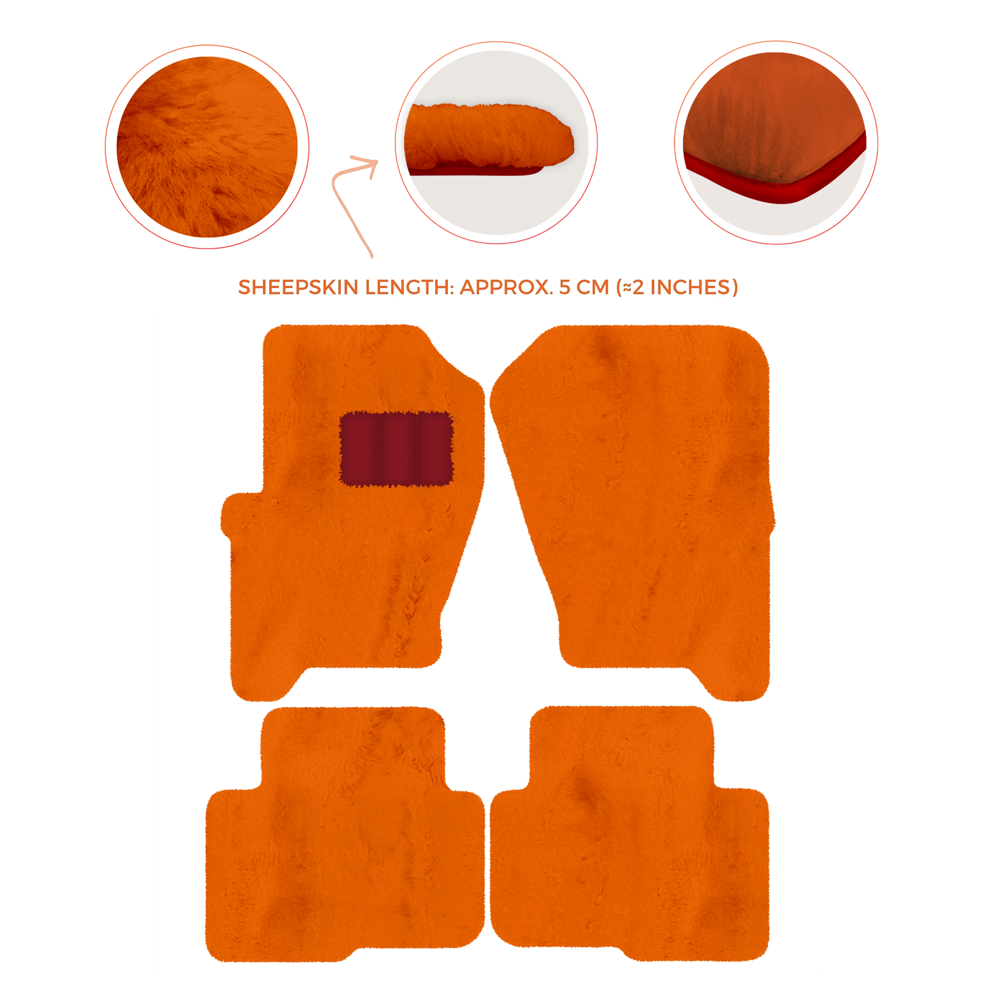 Premium Sheepskin Floor Mats for Land Rover Freelander (2007-2012)