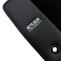 ER56 Design Black Floor Mats for Dodge Viper (2003-2006) with Leather