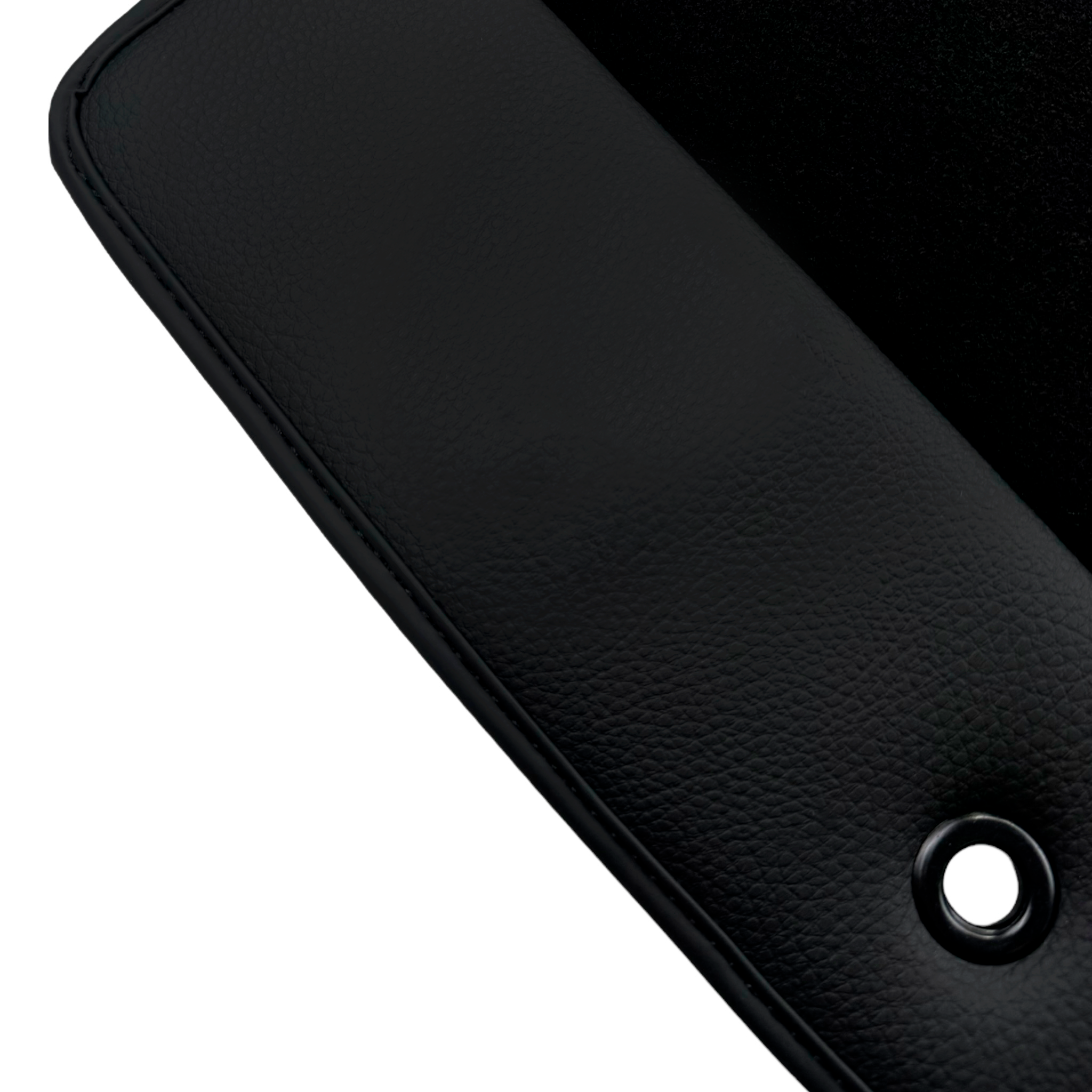 Black Floor Mats for Lincoln MKZ (2006-2020) with Leather | AutoWin