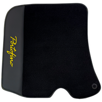 Black Floor Mats for Ferrari Portofino (2018-2023) with Leather