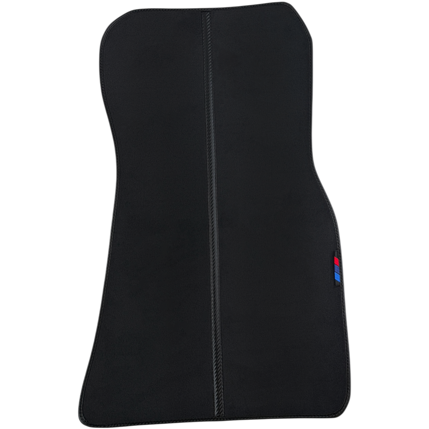 Black Floor Mats for BMW X2 Series F39 with Carbon Fiber Style Detailing