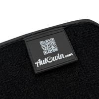 Brown Leather Viper Hex Pattern Floor Mats for Ferrari Purosangue (2023-2024) with Italian Flag