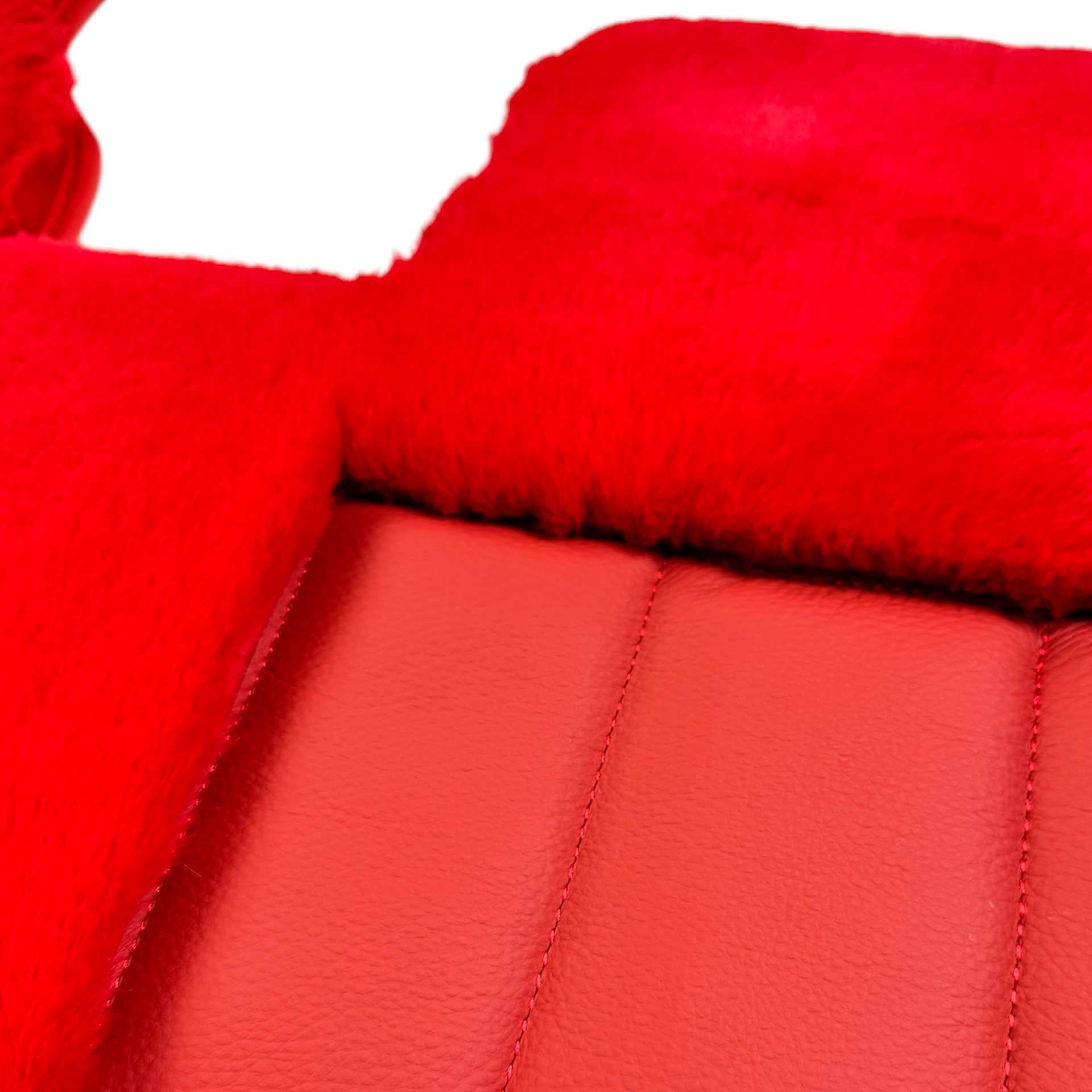 Red Sheepskin Floor Mats for Bentley Bentayga (2015-2023)