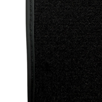 ER56 Design Black Floor Mats for Jeep Renegade (2018-2024) Co Drive with Fixing System with Leather