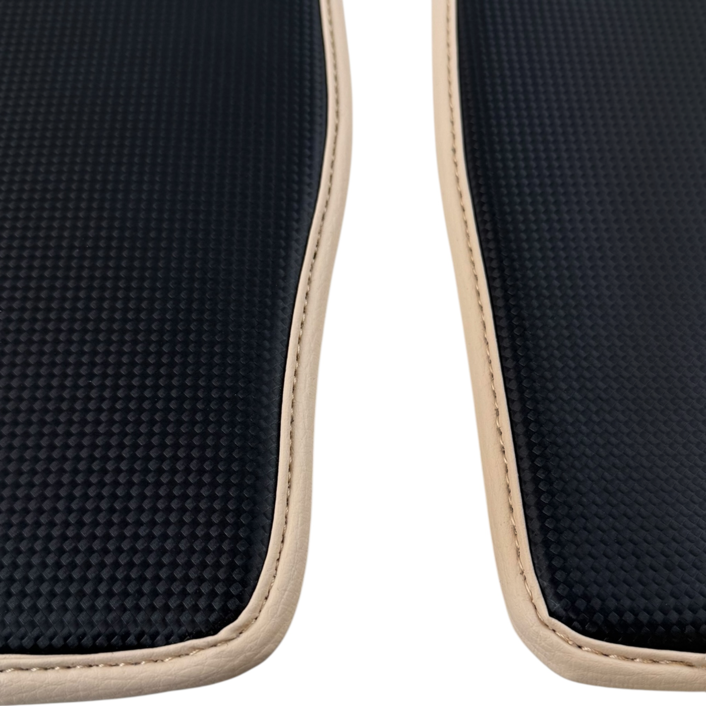 Carbon Fiber Floor Mats for BMW i8 Series L12 L15 | Cream Leather