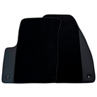 Black Floor Mats for Jeep Renegade (2018-2024) Co Driver with Fixing System with Leather | AutoWin