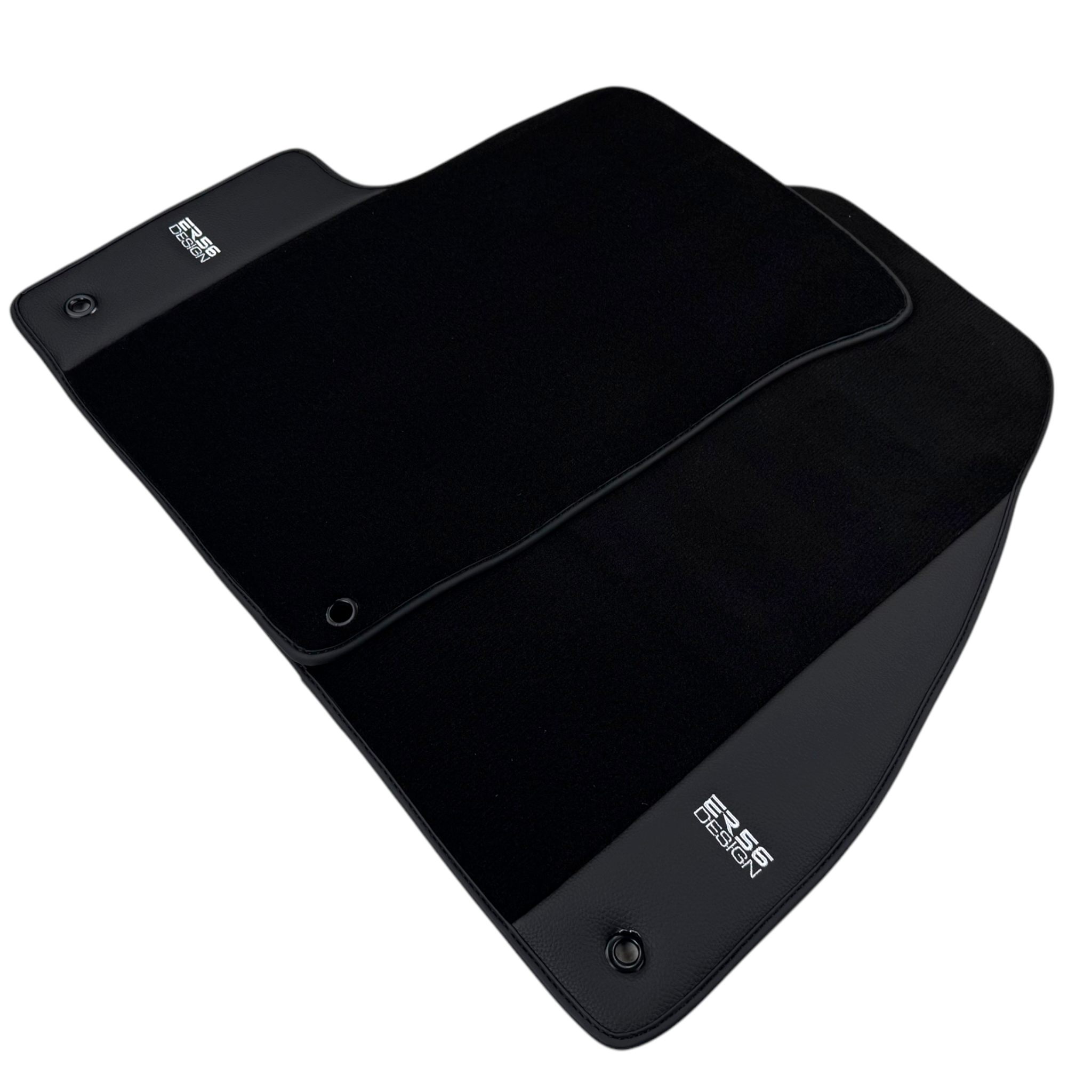 ER56 Design Black Floor Mats for Lincoln MKX (2011-2015) SUV with Leather