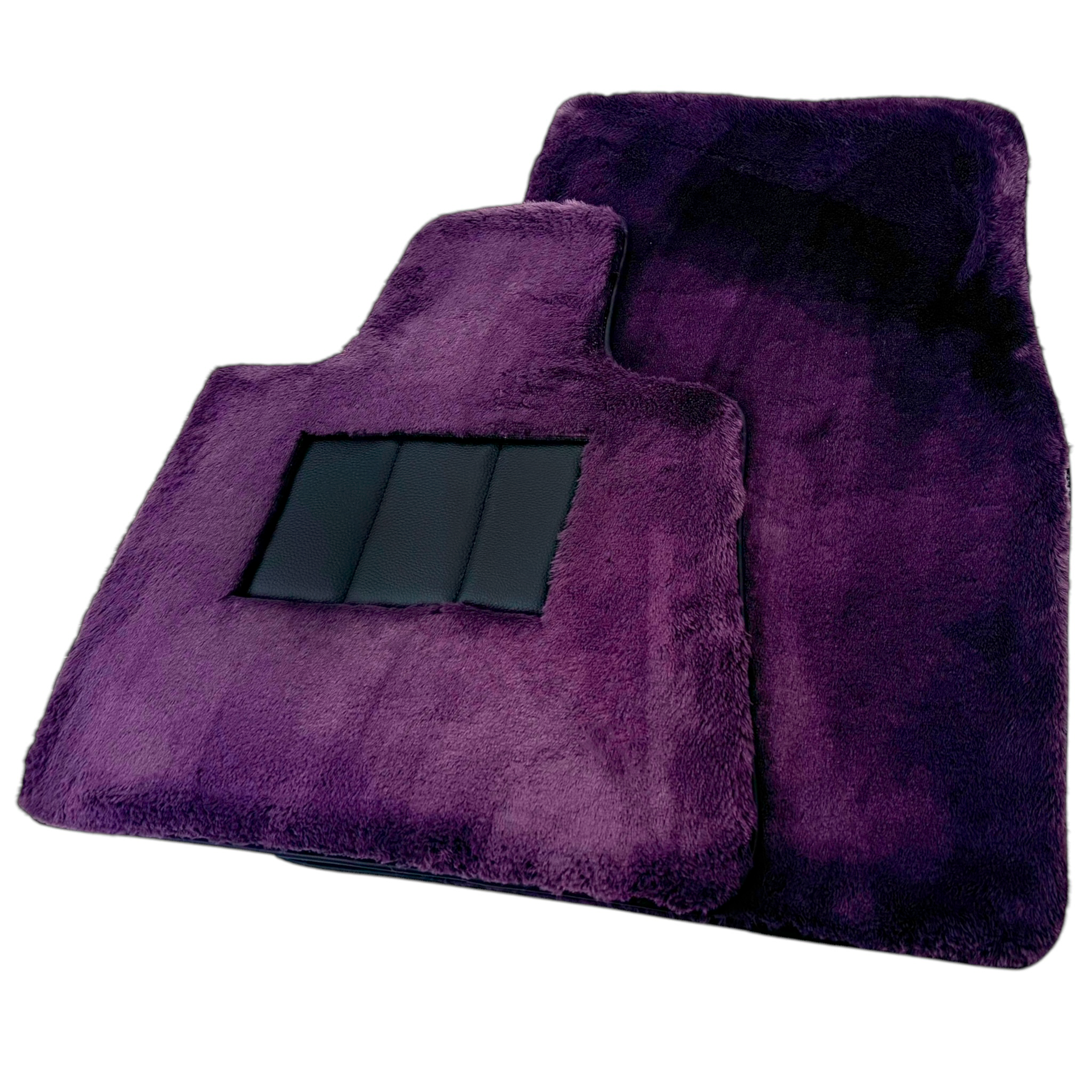 Purple Sheepskin Floor Mats for Rolls-Royce Cullinan (2018-2025)
