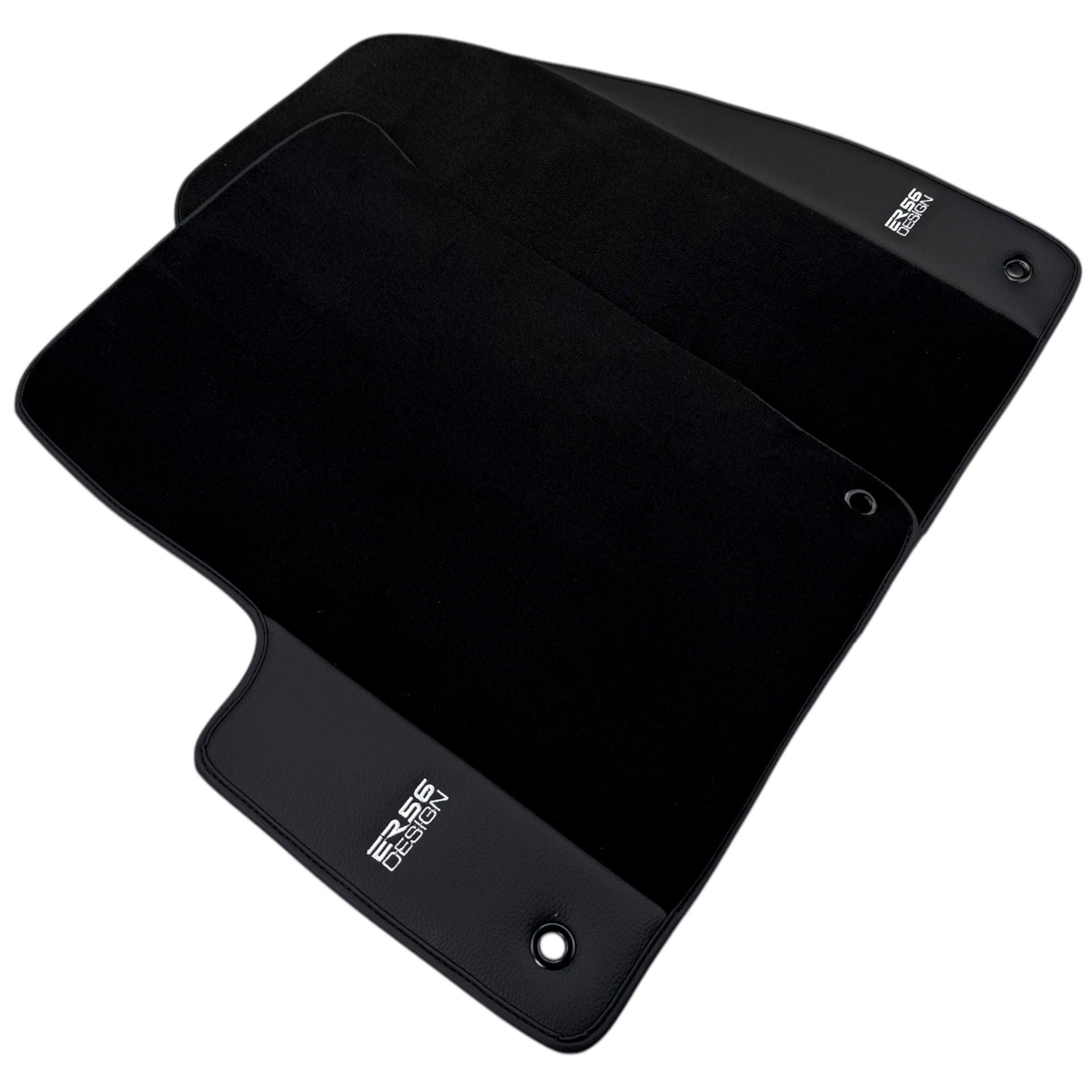 ER56 Design Black Floor Mats for Lincoln Aviator (2019-2024) with Leather