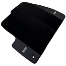 ER56 Design Black Floor Mats for Jeep Renegade (2018-2024) Co Drive with Fixing System with Leather