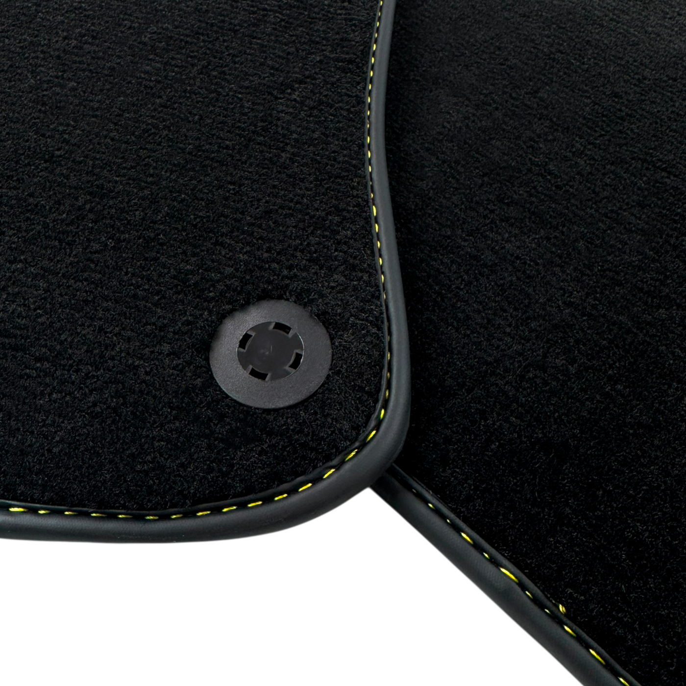 Black Floor Mats for Ferrari Portofino (2018-2023) with Leather