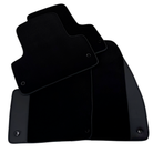 Black Floor Mats for Jeep Renegade (2018-2024) Co Driver with Fixing System with Leather | AutoWin