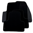 Black Floor Mats for Jeep Renegade (2018-2024) Co Driver with Fixing System with Leather | AutoWin