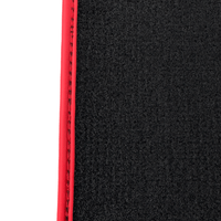 Customizable Black Floor Mats for Range Rover Sport (2013-2022) with Carbon Fiber | Red Trim