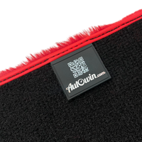Red Sheepskin Floor Mats For Rolls Royce Ghost Series I (2010–2020) Er56 Design Brand