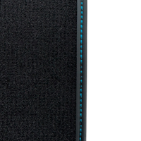 Black Floor Mats for McLaren 720S (2017-2021) with Blue Leather