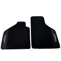 Black Floor Mats Lamborghini Diablo 1990-2001 Carbon Fiber Leather