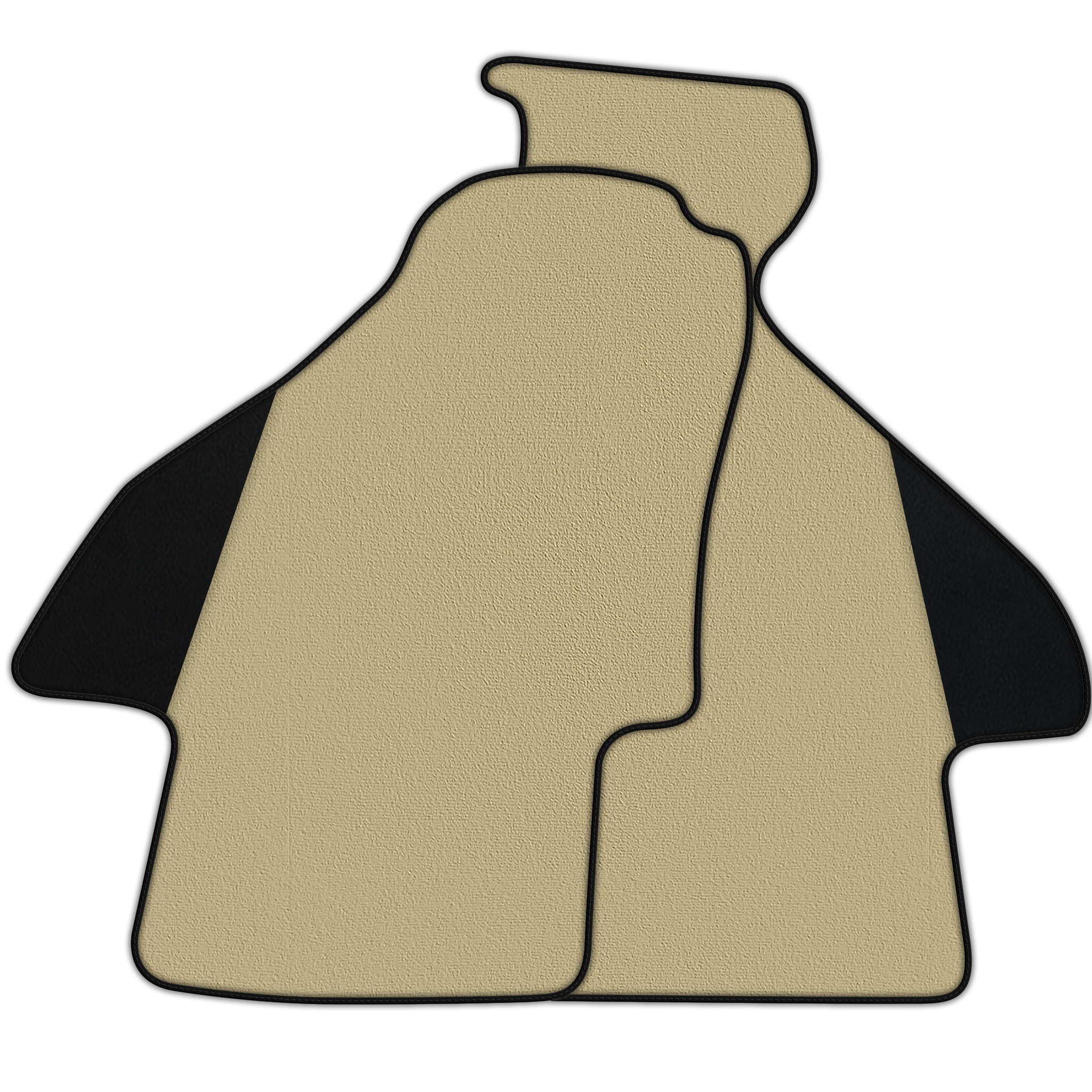 Customizable Floor Mats From Carpet With Leather for Ferrari Mondial Coupe (1983-1993)