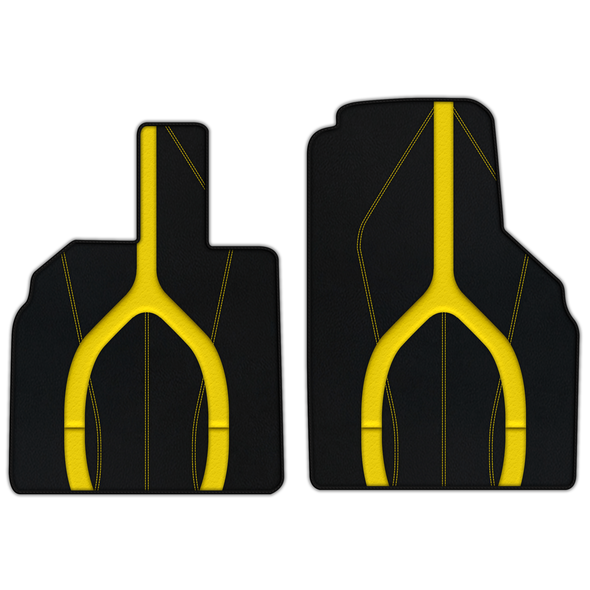 Customizable Floor Mats From Carpet with Leather A56 Pattern for Lamborghini Aventador (2012-2022) - AutoWin