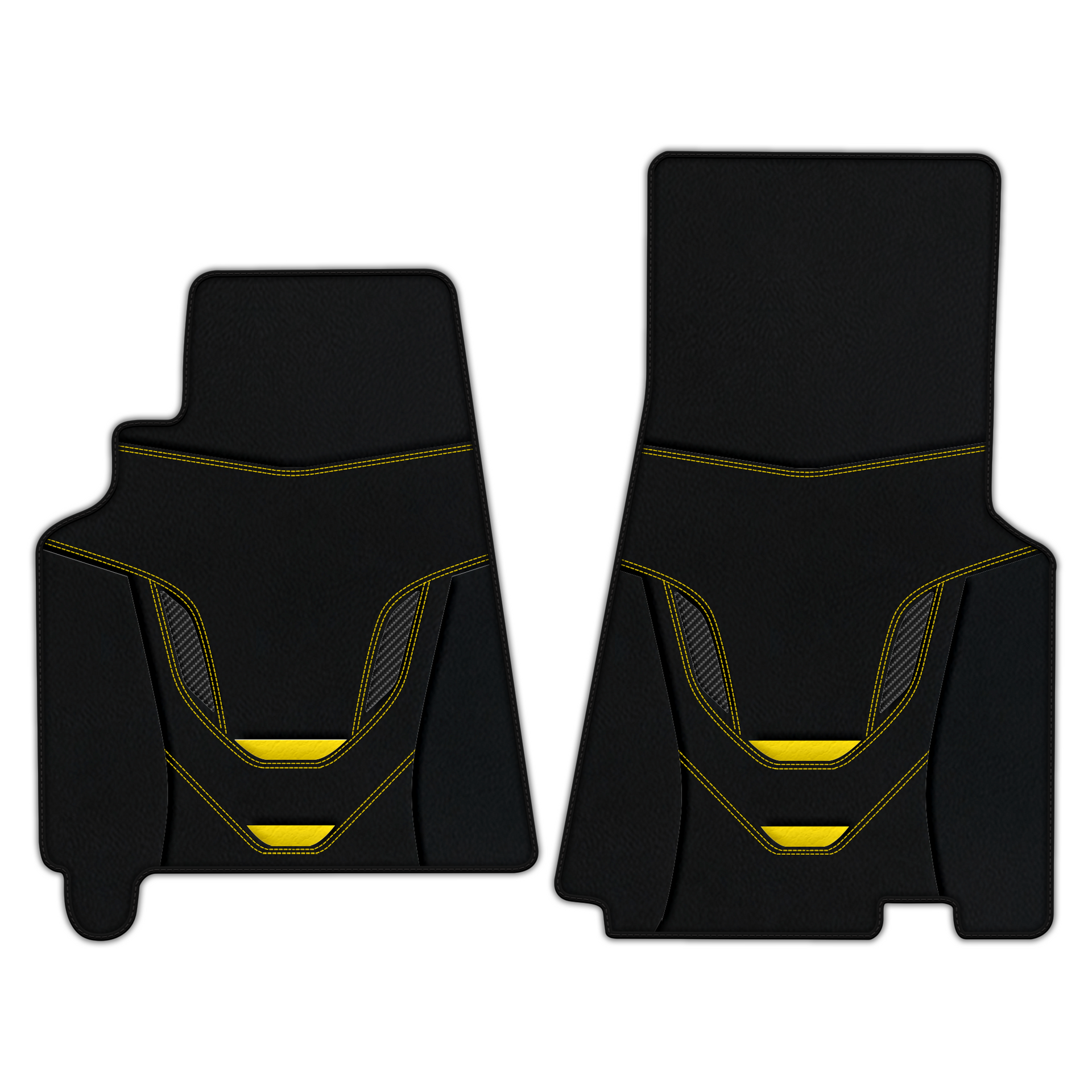 Custom Leather Floor Mats with AW23 Pattern for Ferrari 550 Maranello