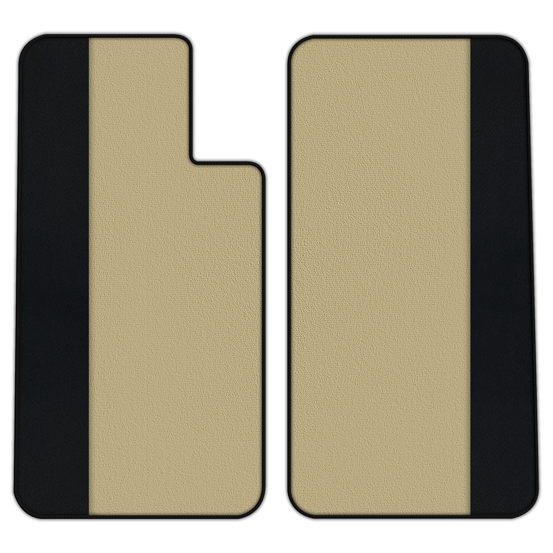 Customizable Leather Floor Mats with Single Diamond Pattern for Porsche 550 (1953–1956) - AutoWin