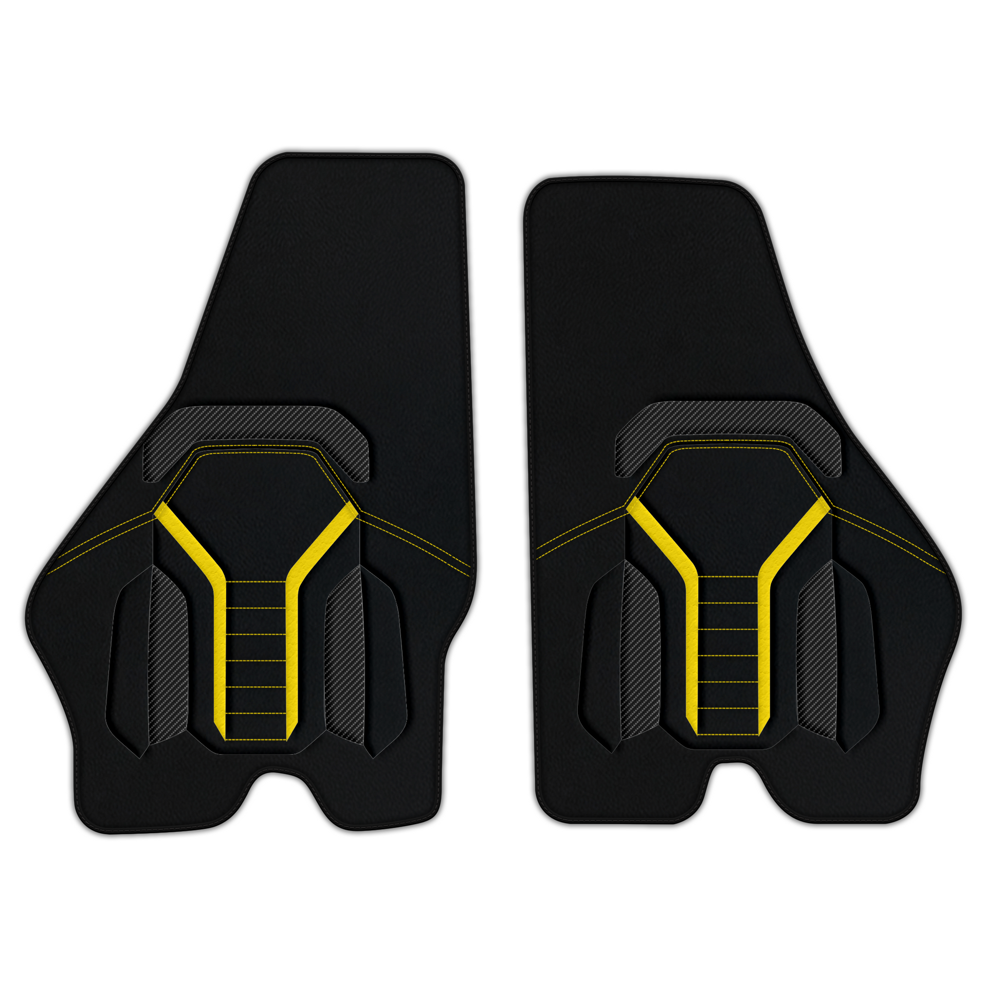 Tapetes de couro personalizáveis com padrão AW21 para Lamborghini Jalpa (1981-1988)