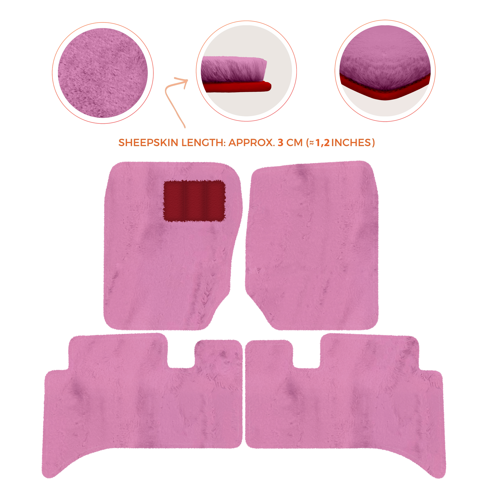 Premium Sheepskin Floor Mats for Range Rover Sport L460 (2022-2024)